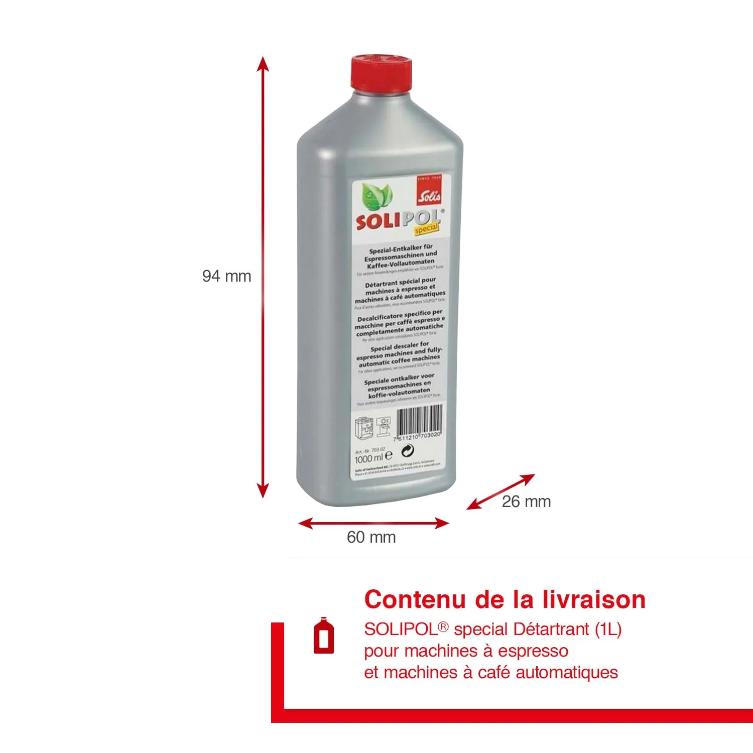 Solis Solipol Special détartrant liquide 1 L concentré
