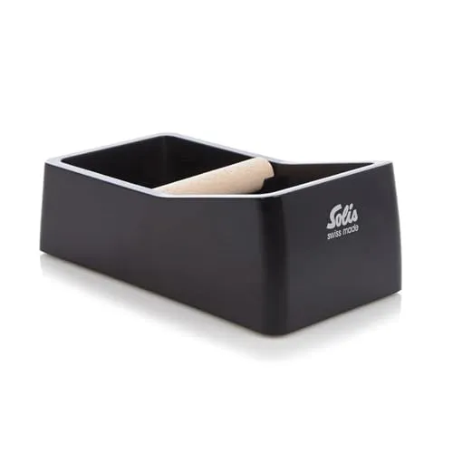 Solis Knock Box Bac à Marc Café Noir 0,8 L Antichoc