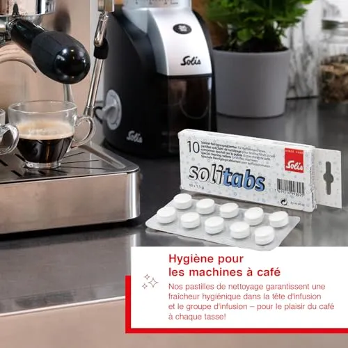 Solis Solitabs 993.02 pastilles nettoyage x10 dégraissantes