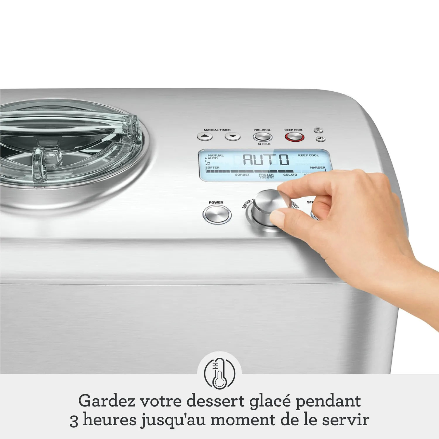 Sage Smart Scoop sorbetière inox 12 textures