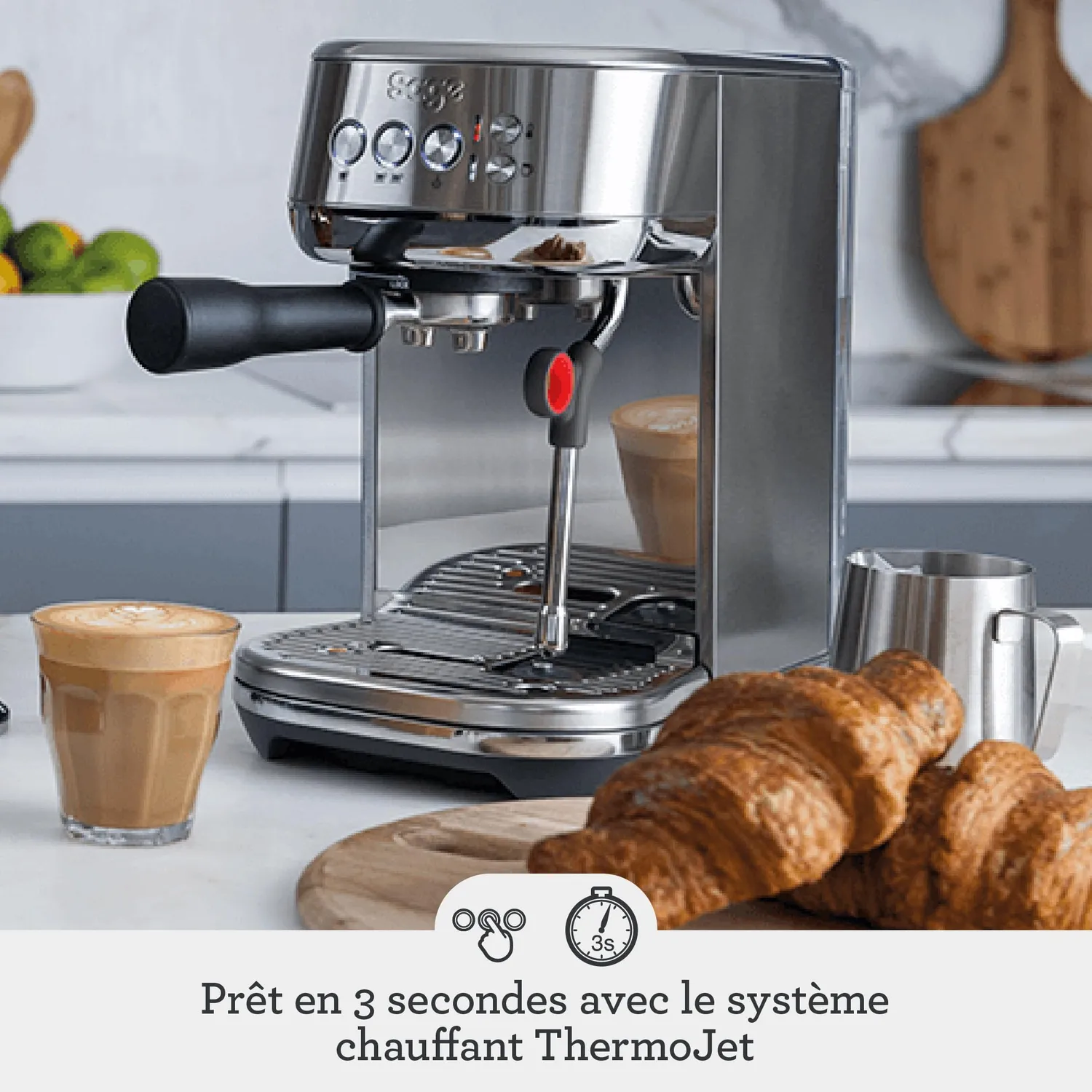 Sage Bambino Plus machine expresso truffe noire