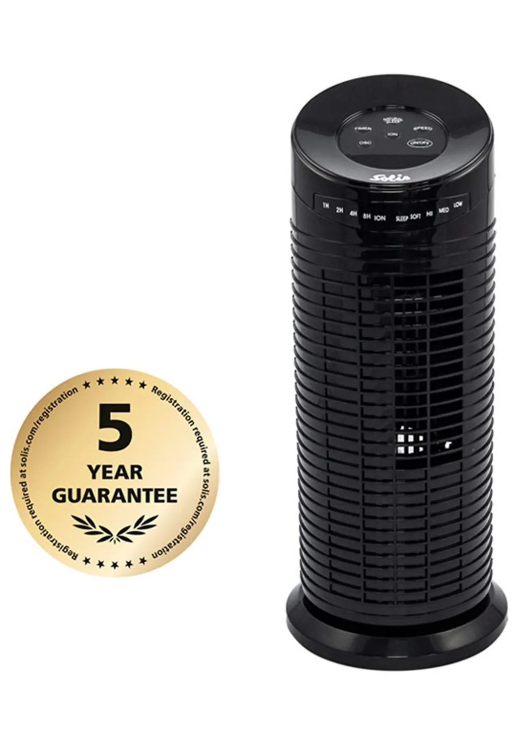 Solis 970.97 ventilateur tour 38 cm noir à ions