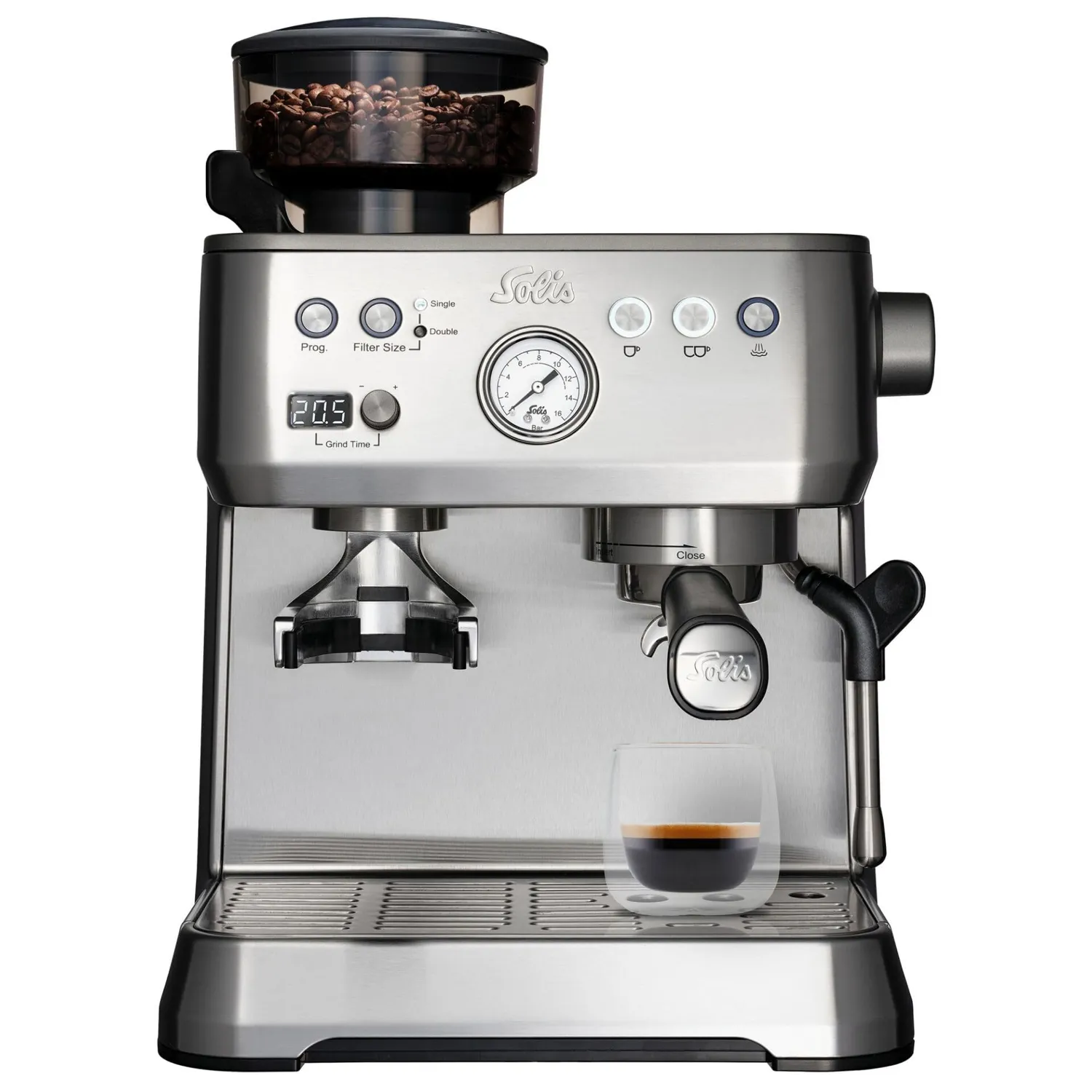 Solis Grind Infuse Perfetta 1019 expresso broyeur inox