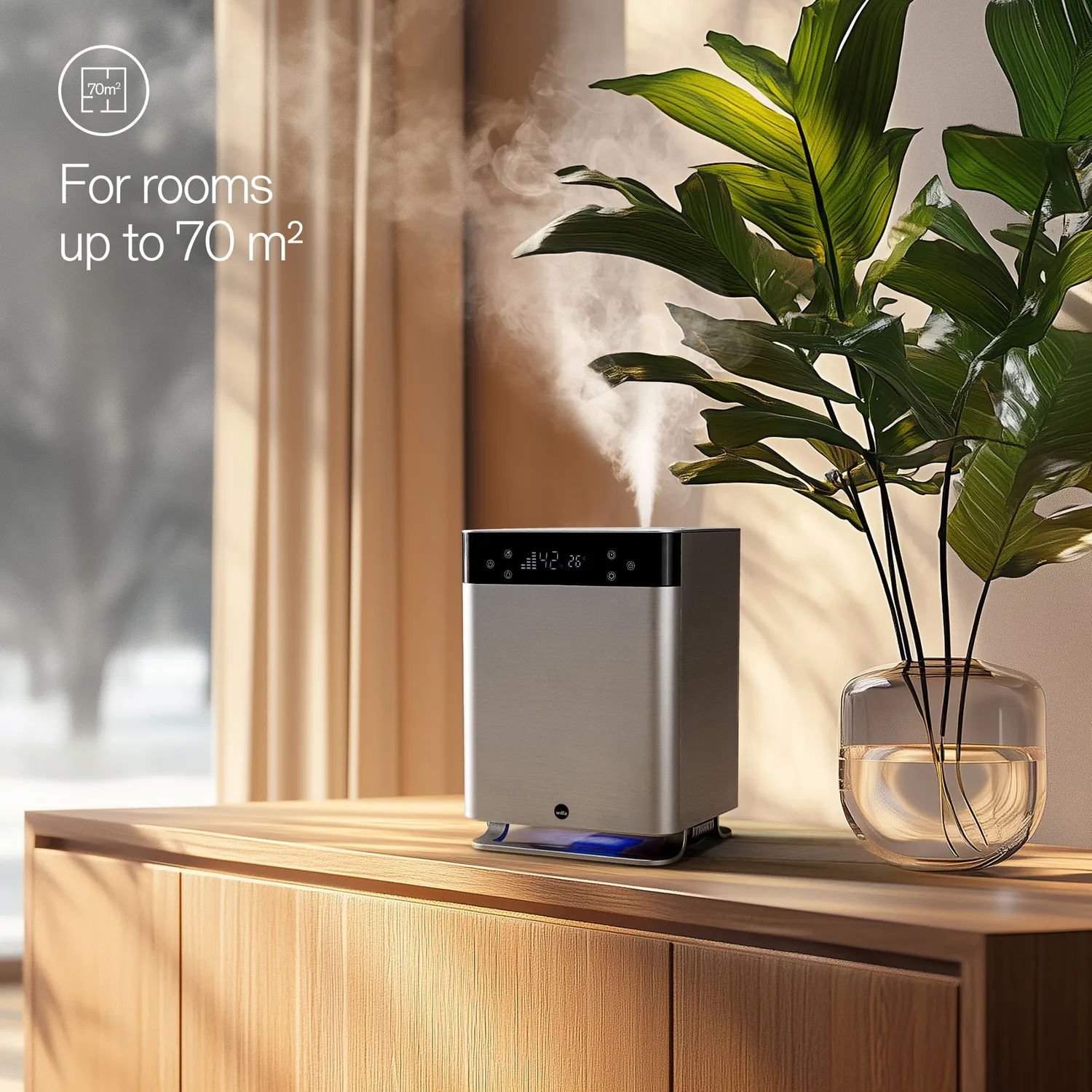 Wilfa Dew humidificateur ultrason 4,3L 70m²
