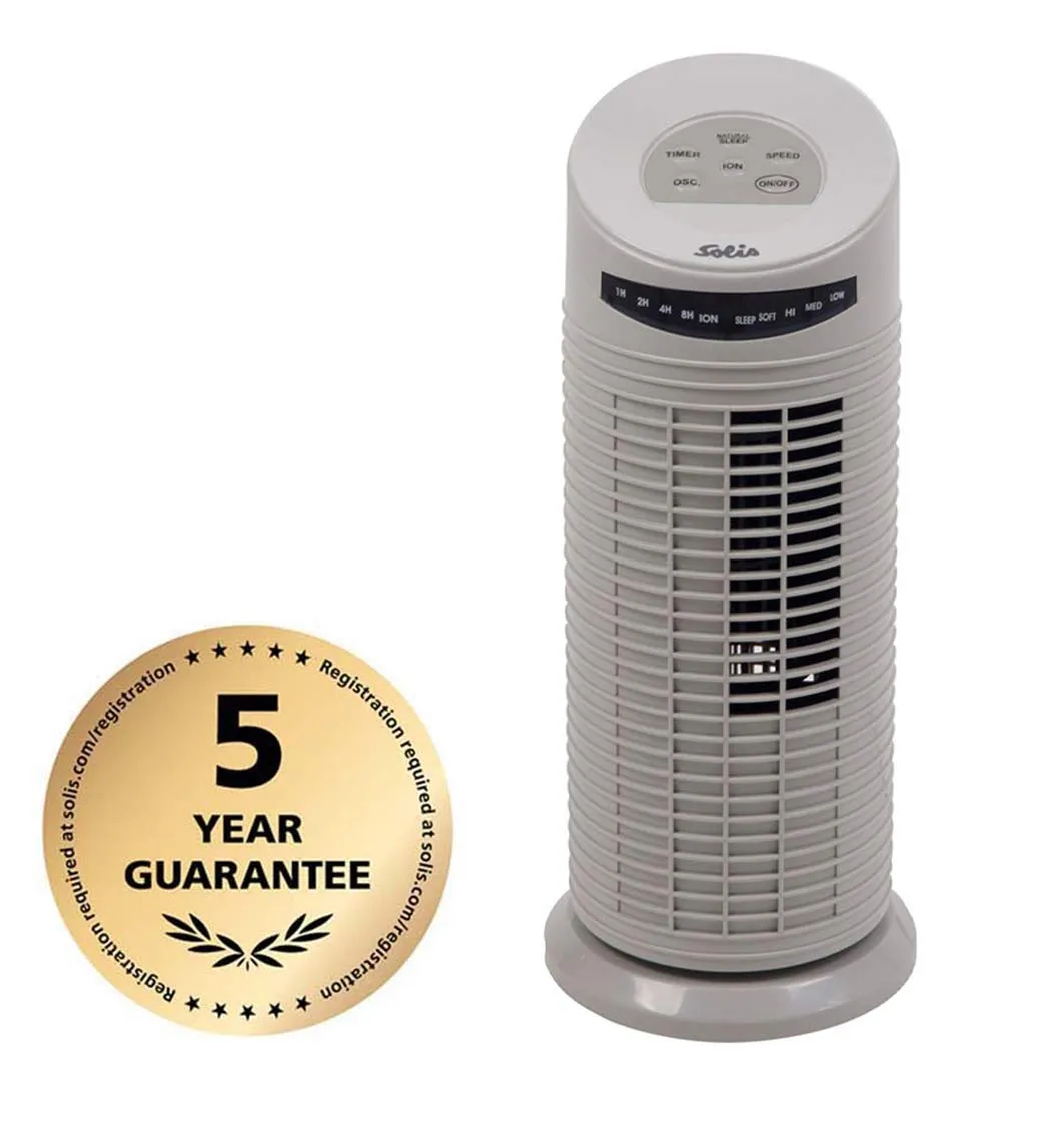 Solis 749 ventilateur tour 38 cm ioniseur champagne