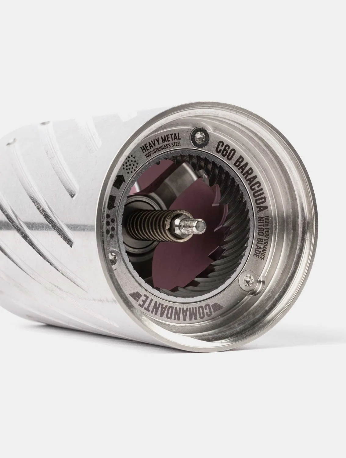 Comandante C60 ressort rechange inox Baracuda