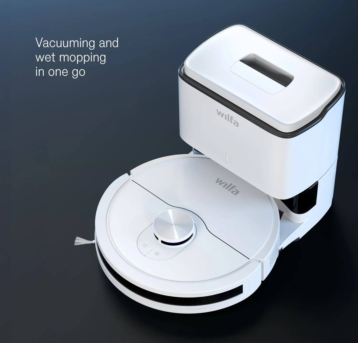 Wilfa Innobot RVC-W4LIN+ aspirateur robot laveur station