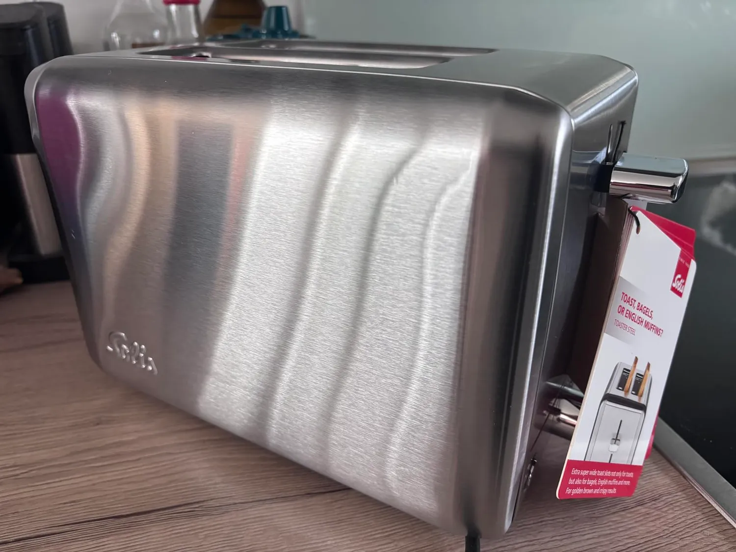 Solis Steel 8002 grille-pain inox 2 fentes XXL