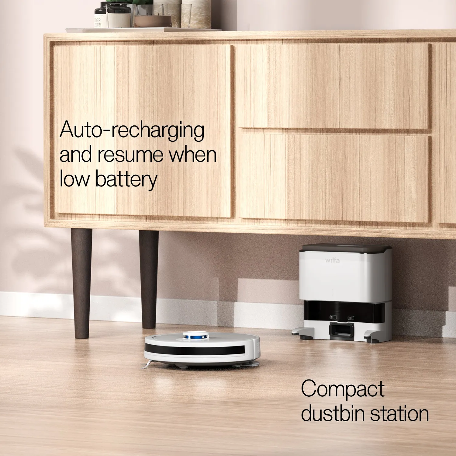 Wilfa Innobot RVC-W4LIN+ aspirateur robot laveur station