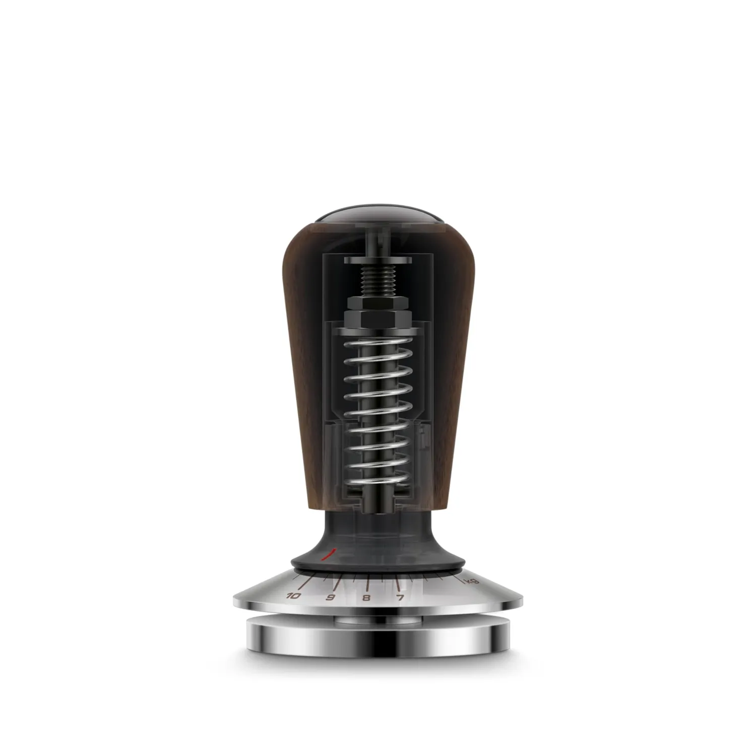 Sage Force Gauge Tamper 58mm tasseur café noyer pression