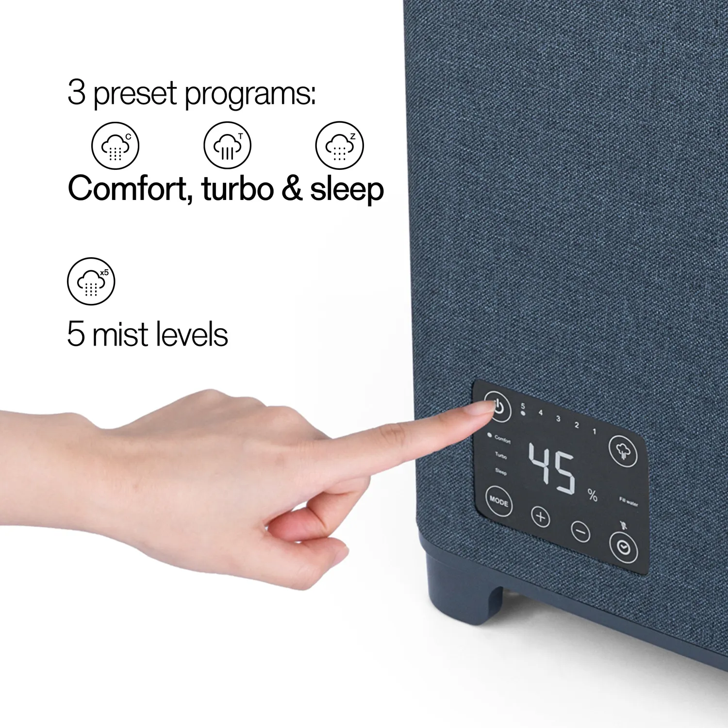 Wilfa Nimbus humidificateur brume chaude 95 m²