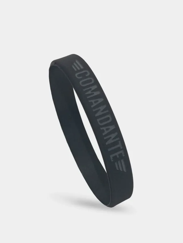 Comandante Wrist Band bracelet silicone noir taille M