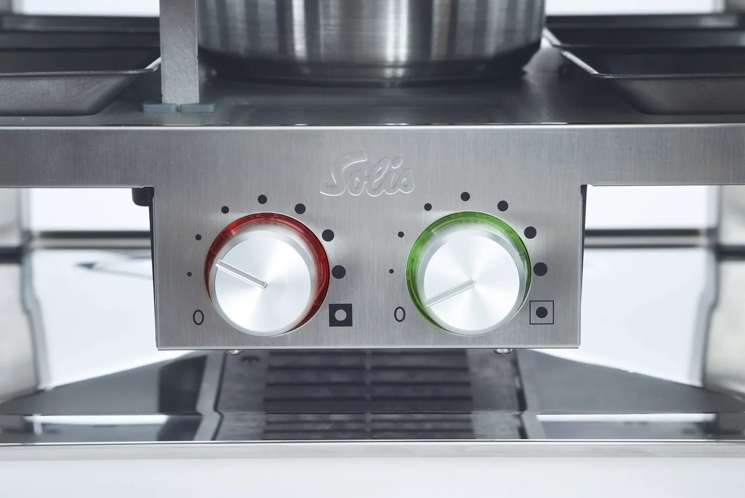 Solis Combi Grill 3 en 1 raclette fondue grill inox 8 pers