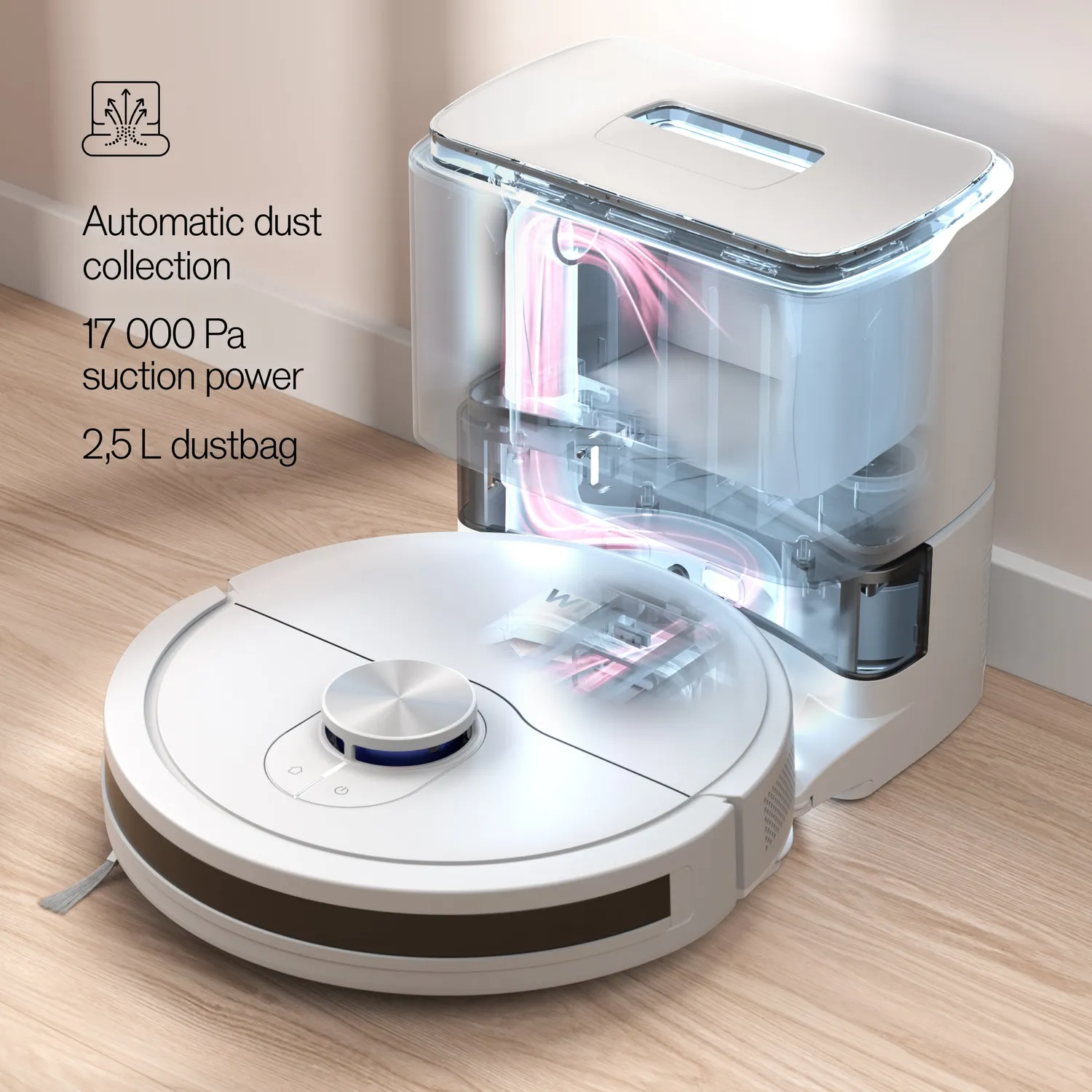 Wilfa Innobot RVC-W4LIN+ aspirateur robot laveur station