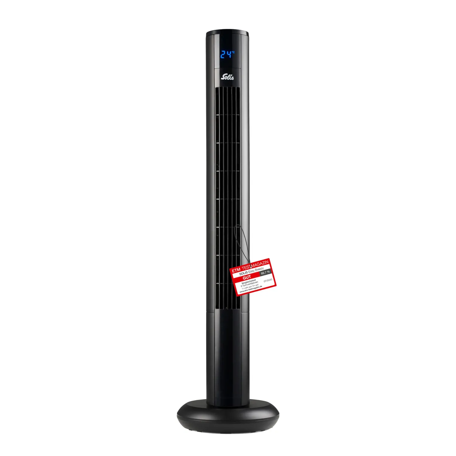 Solis Easy Breezy 757 ventilateur colonne noir mat 91 cm