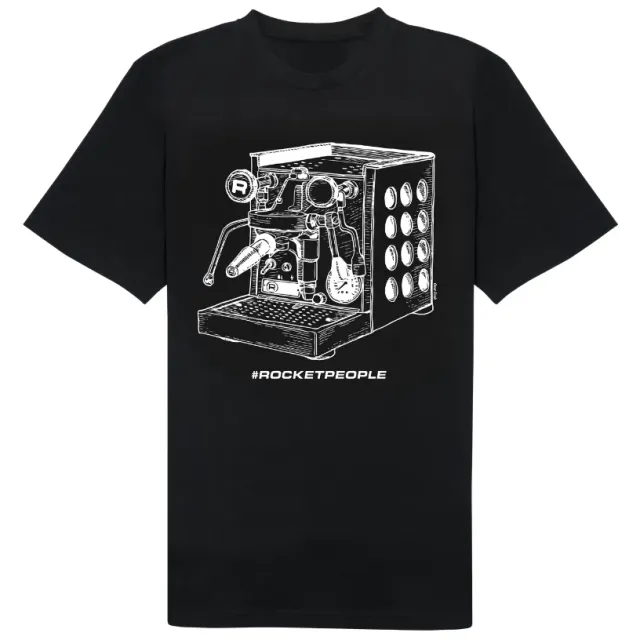 Rocket Appartamento t-shirt coton M noir illustration