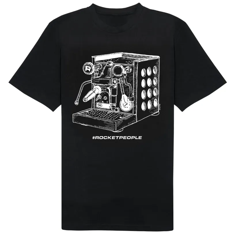 Rocket Appartamento t-shirt coton M noir illustration