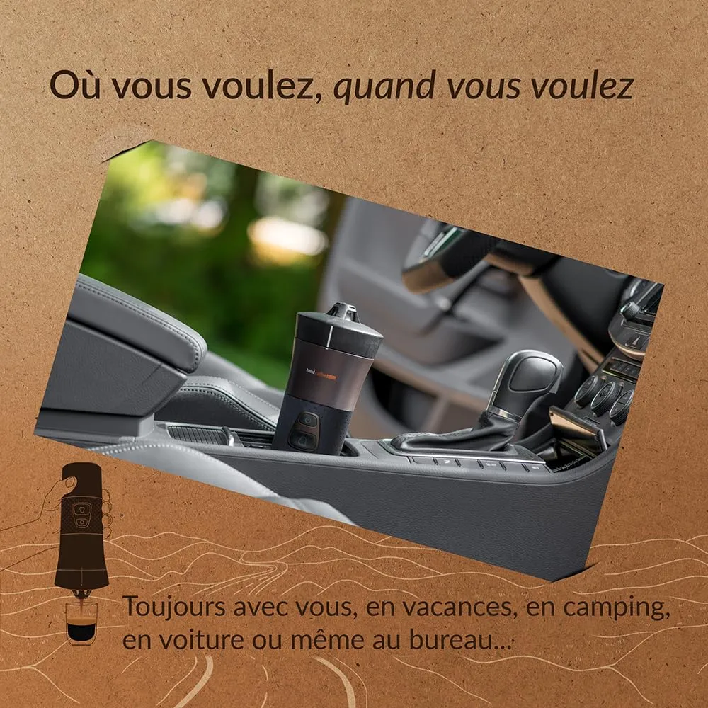 Handpresso Handcoffee Auto 21002 Cafetière 12V Senseo Pack