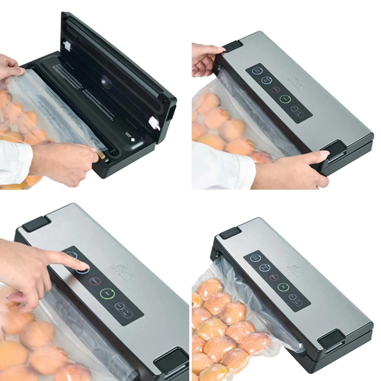 Solis Vac Premium 574 machine sous vide gris + 2 rouleaux