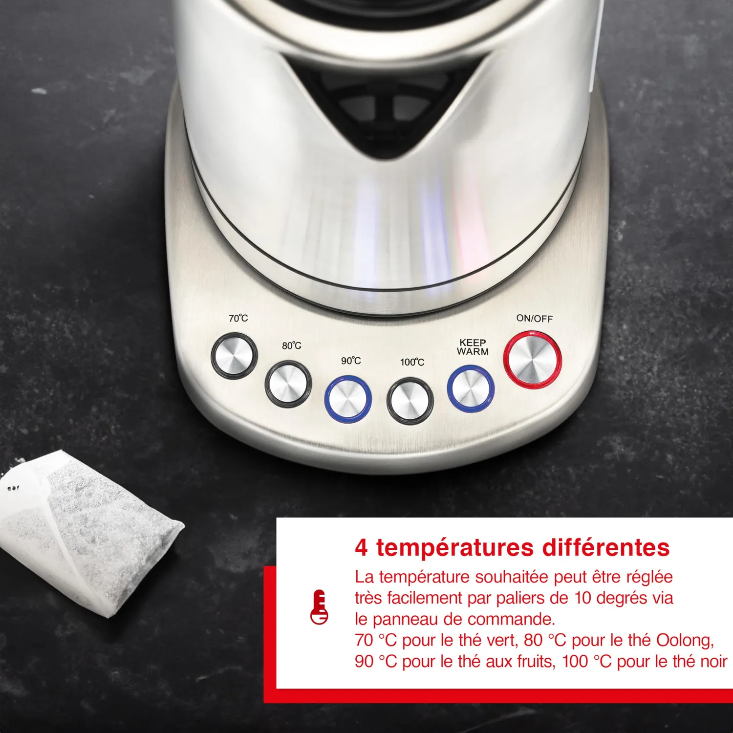 Solis Vario Temp 5516 bouilloire 1,7 L 70-100°C