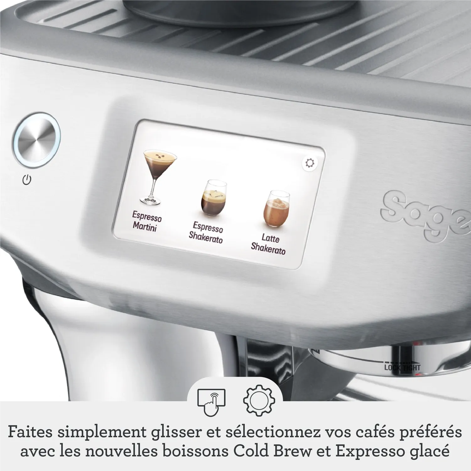 Sage Barista Touch Impress expresso Nougat Amandes broyeur