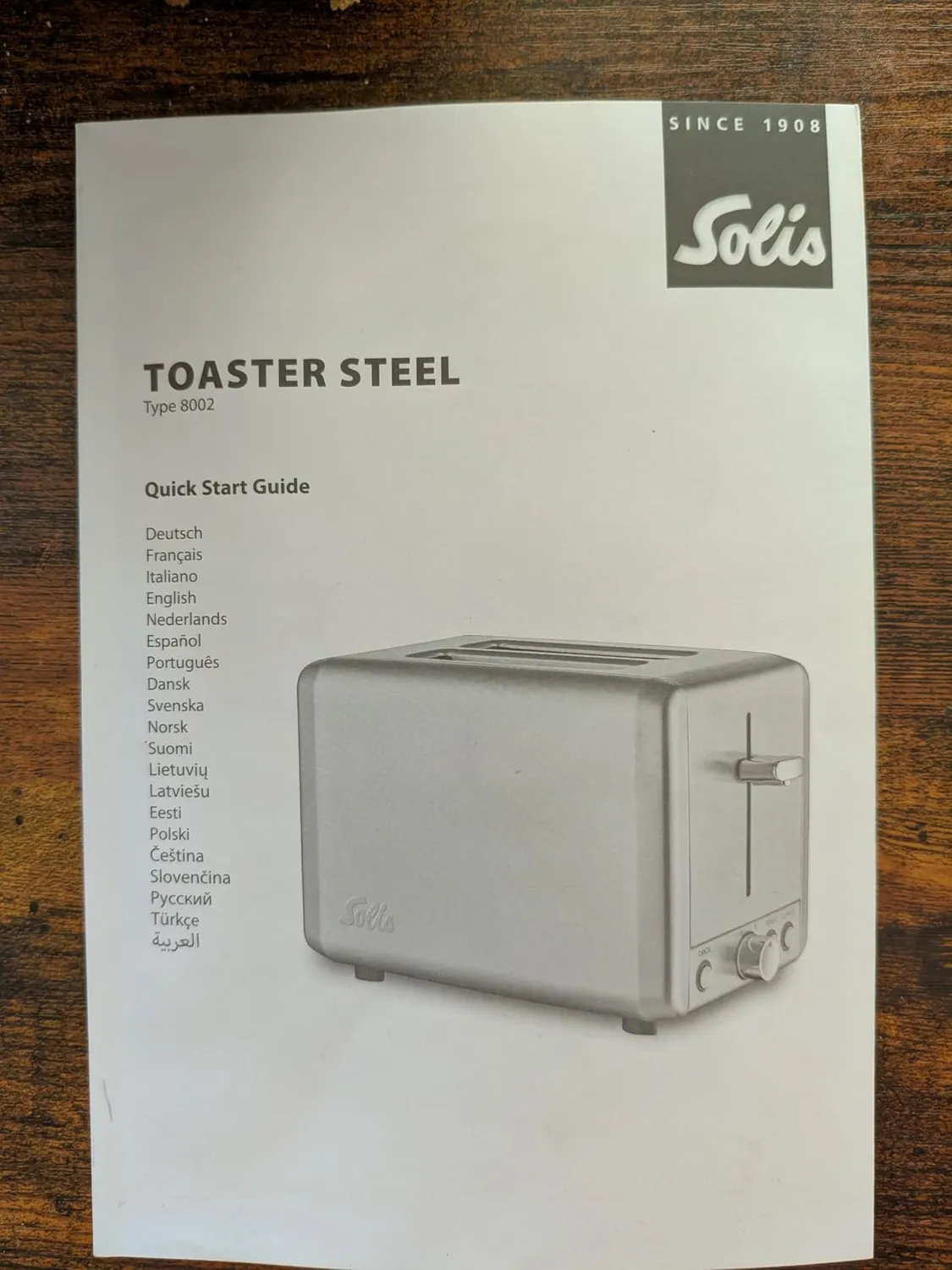 Solis Steel 8002 grille-pain inox 2 fentes XXL