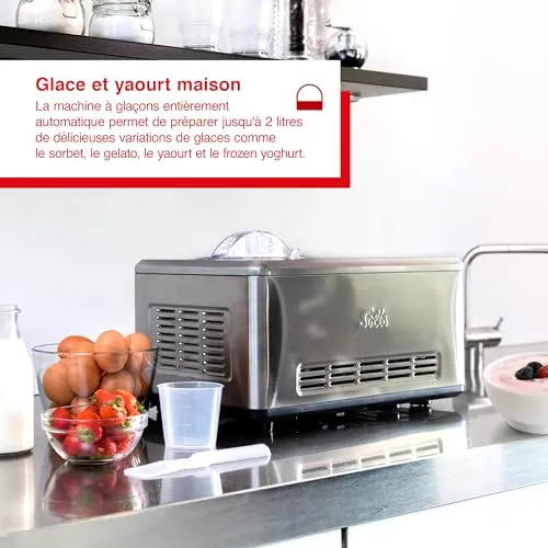 Solis Gelateria Pro Touch 8502 sorbetière 1,5 L inox