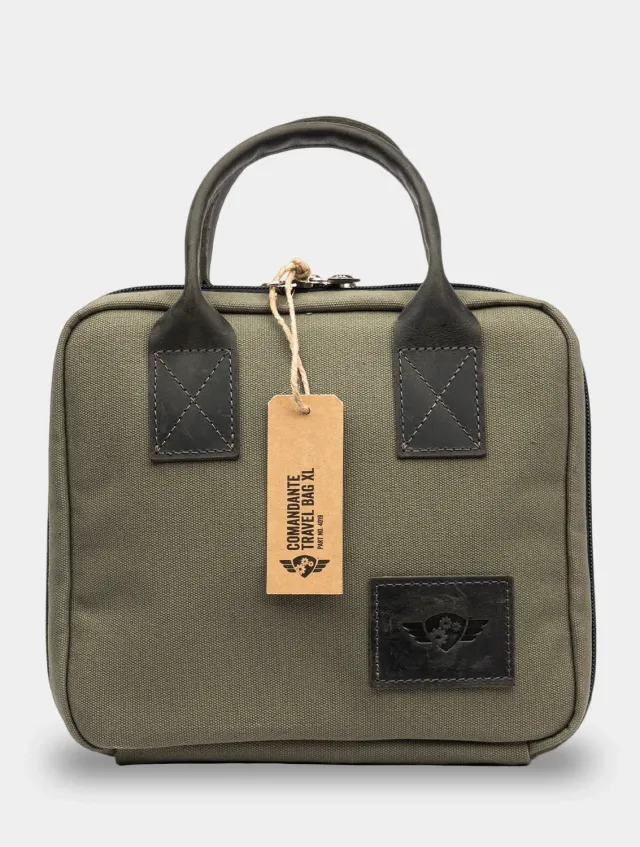 Comandante Travel Bag XL sac à café forest 3 l toile