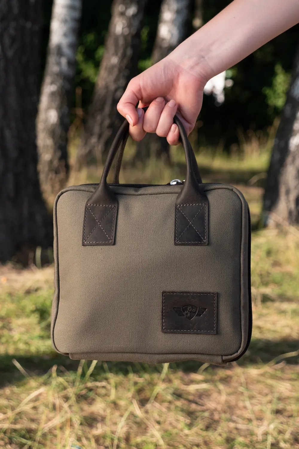 Comandante Travel Bag XL sac à café forest 3 l toile