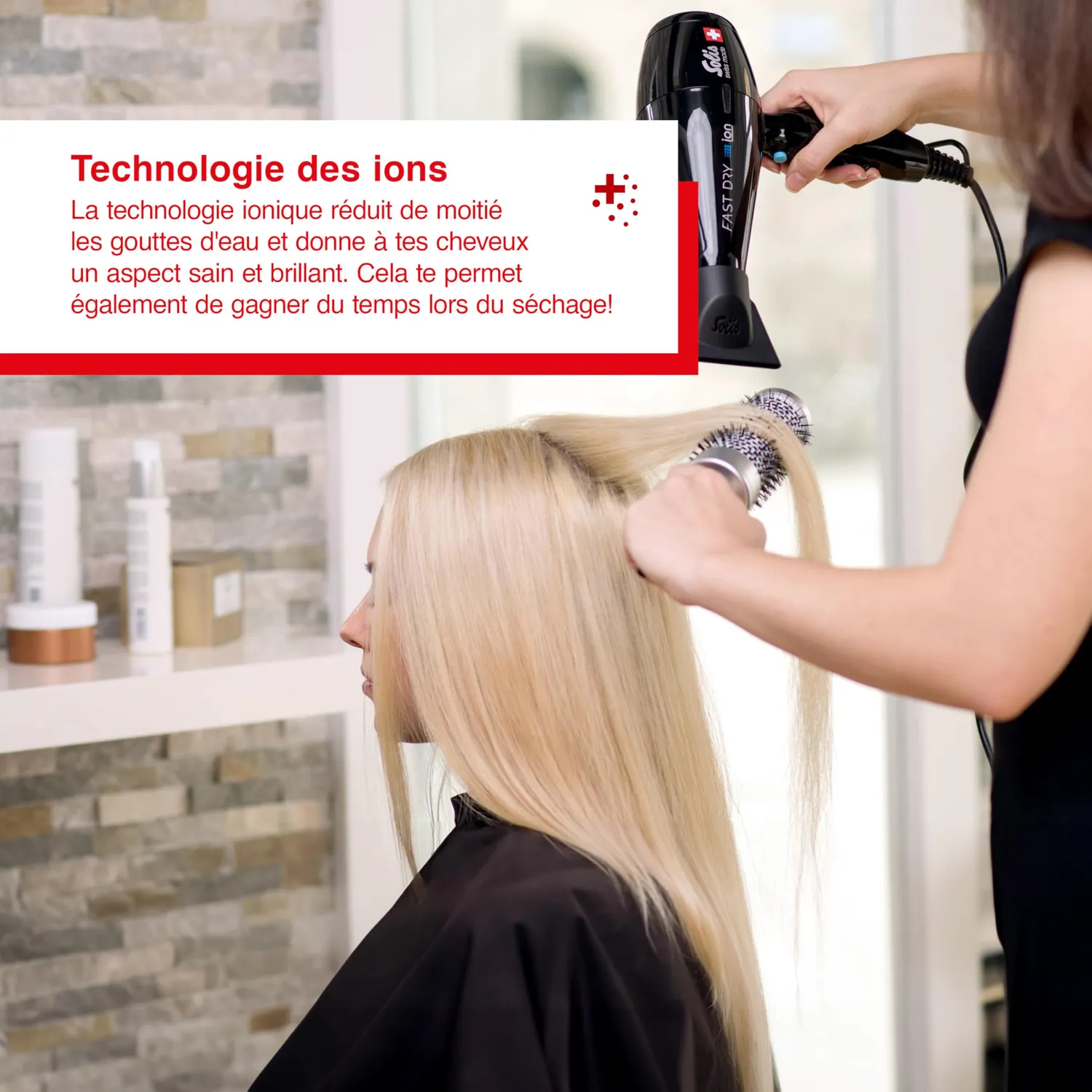 Solis Swiss Perfection Type 440 seche-cheveux noir 2300 W
