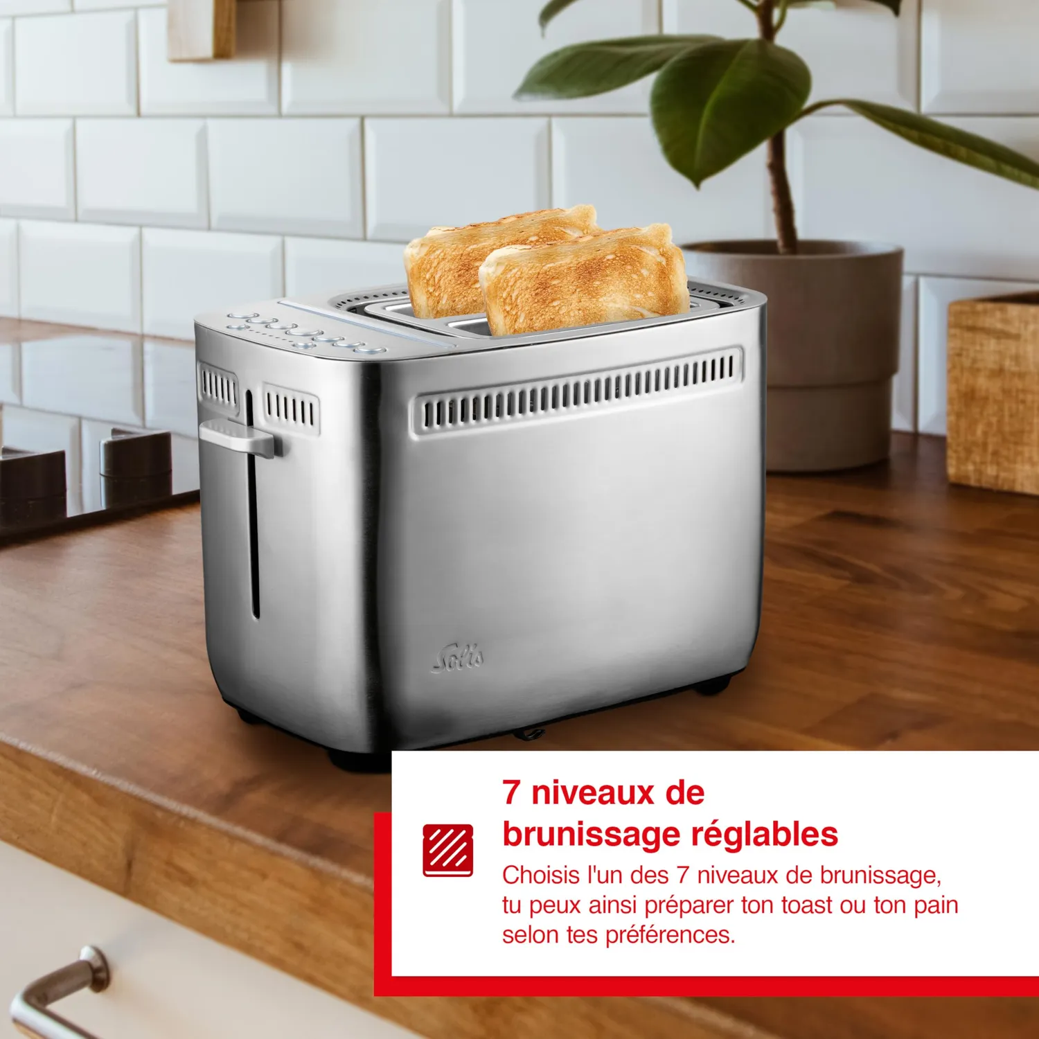 Solis Sandwich Toaster 8003 grille-pain turbo 2 fentes