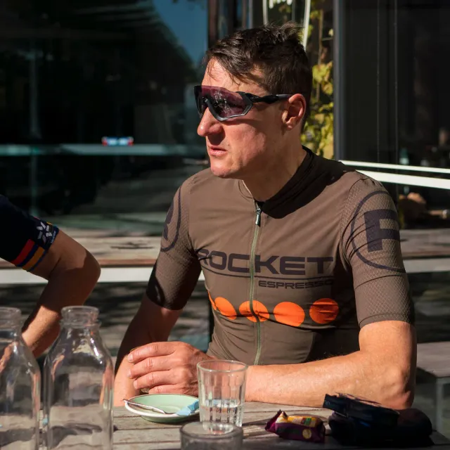 Rocket Santini Redux maillot vélo bleu M