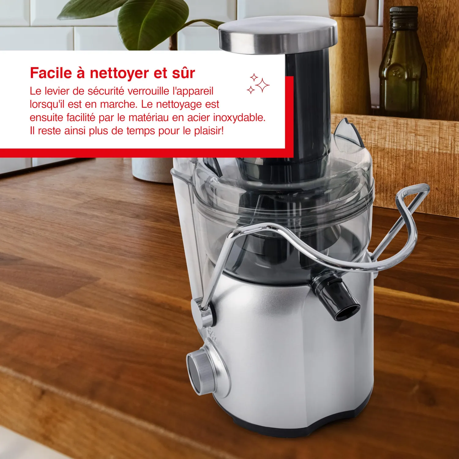 Solis Juice Fountain Compact 8451 centrifugeuse inox 4 vitesses