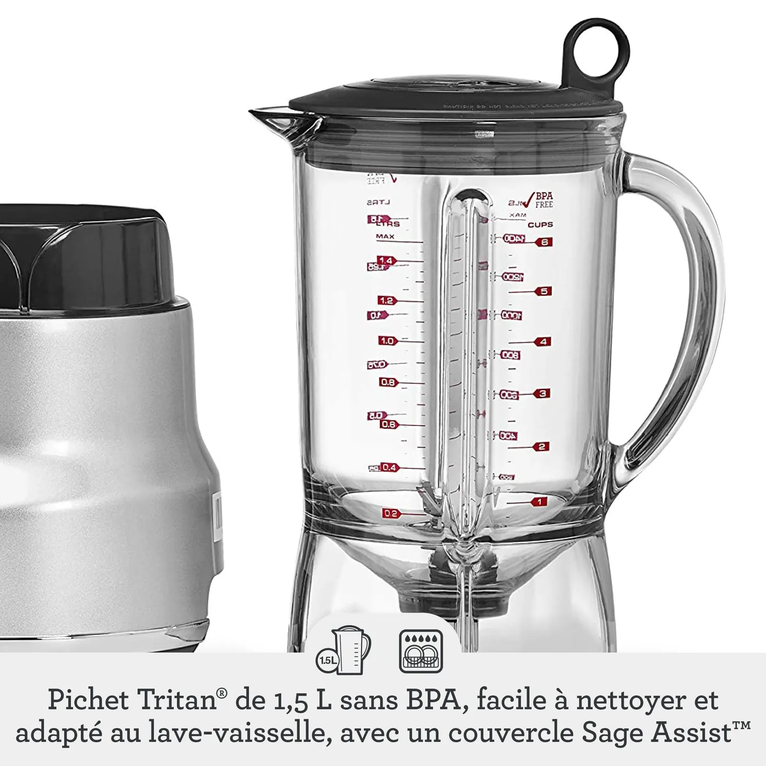 Sage Fresh & Furious blender argent 1,8 L Kinetix