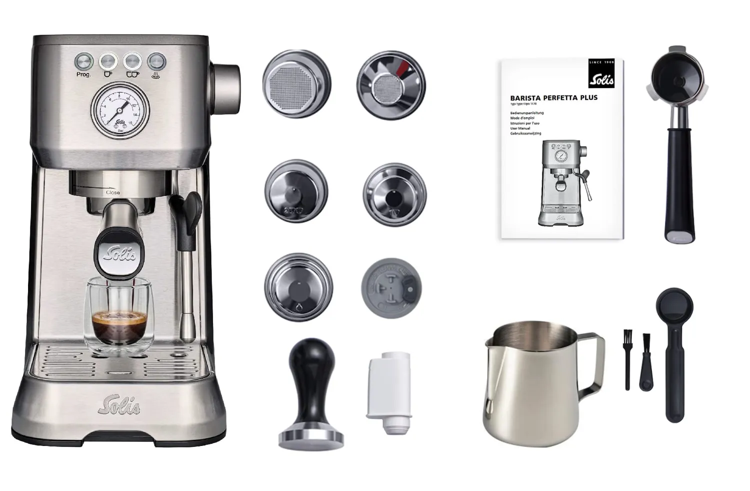 Solis Barista Perfetta Plus 1170 machine expresso argent 1,7 L