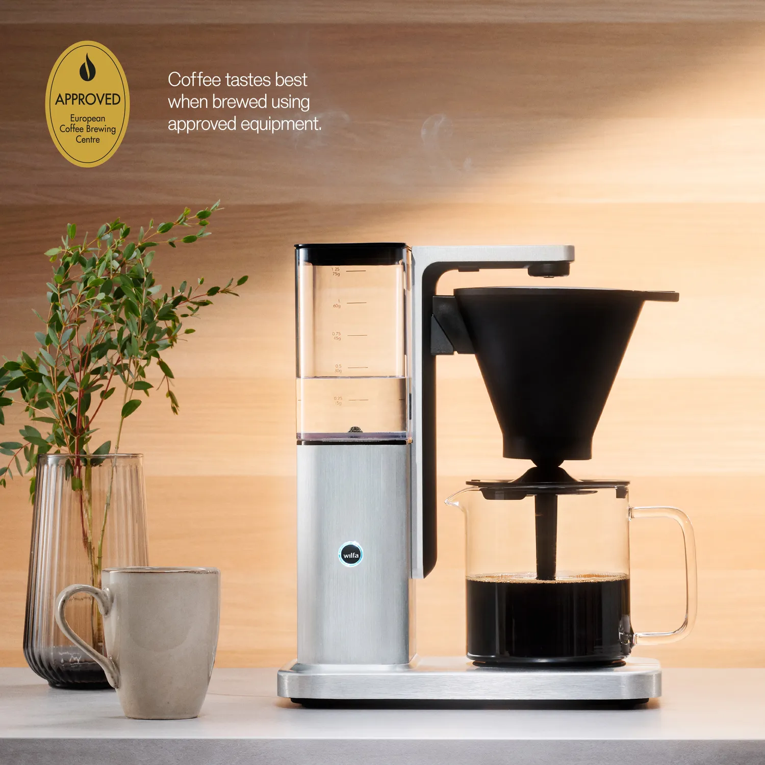 Wilfa Zense Alux cafetière filtre 1,25 L alu