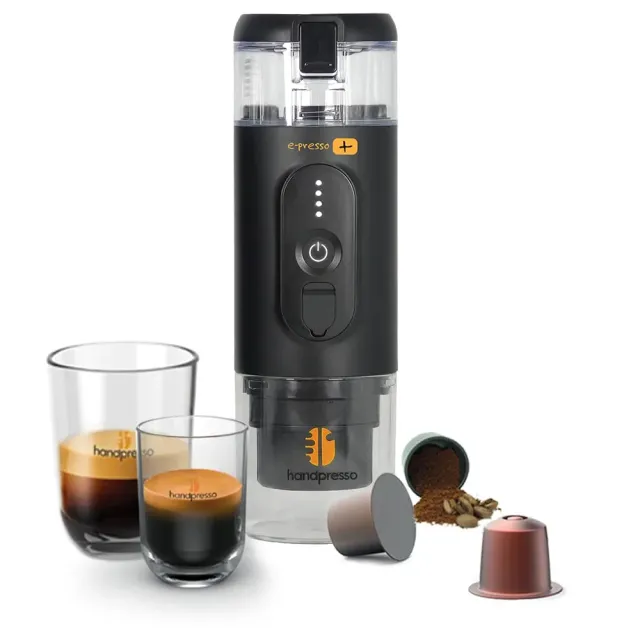 Handpresso E-Presso+ 21710 cafetière portable batterie capsules 19 bar
