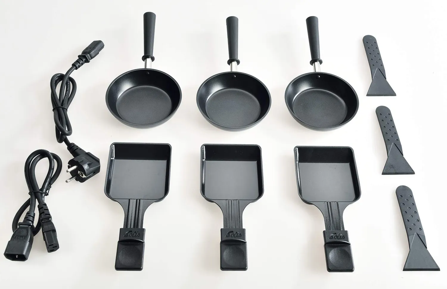 Solis 4 en 1 raclette grill table 3 personnes inox 650 W