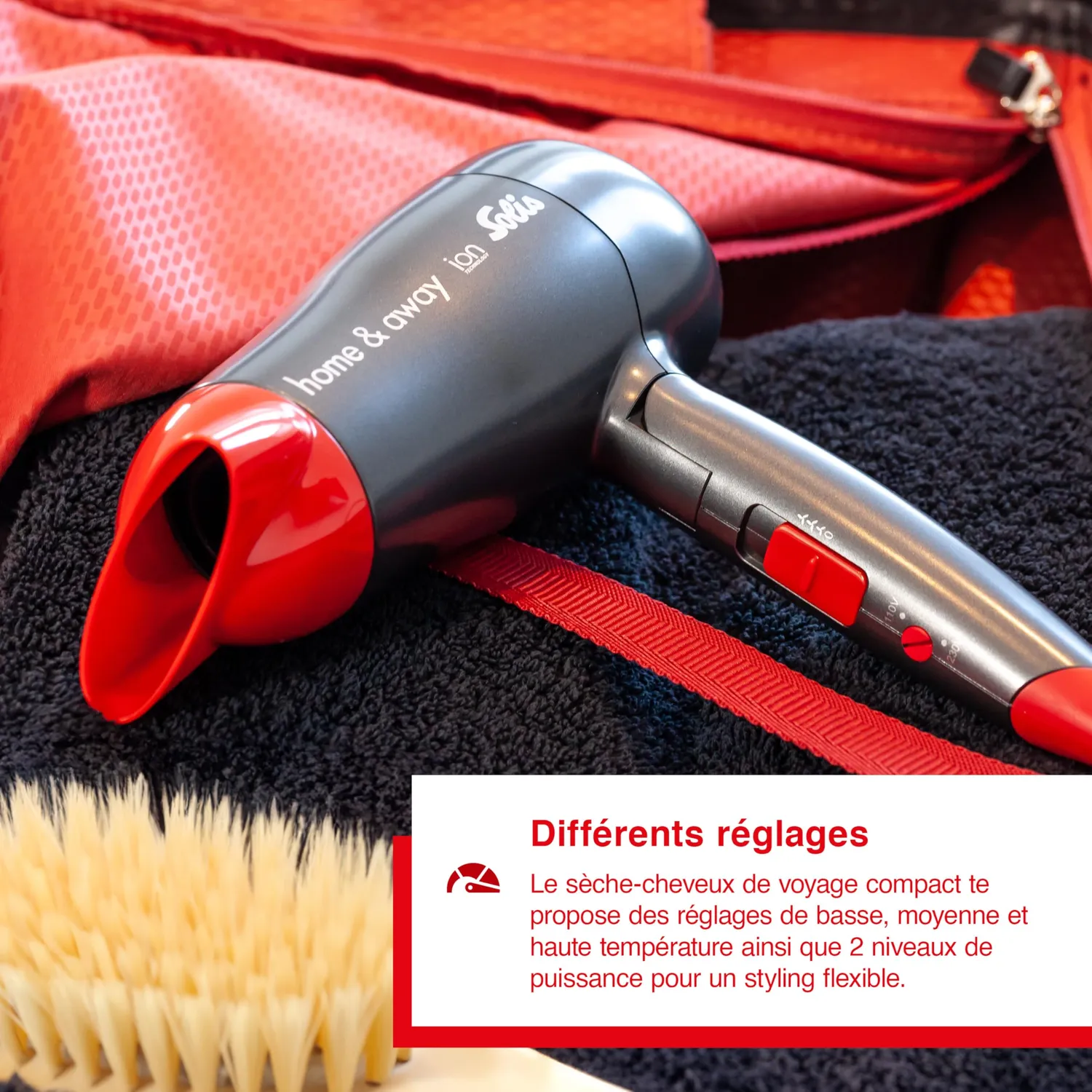 Solis Home & Away 3791 sèche-cheveux voyage ionique