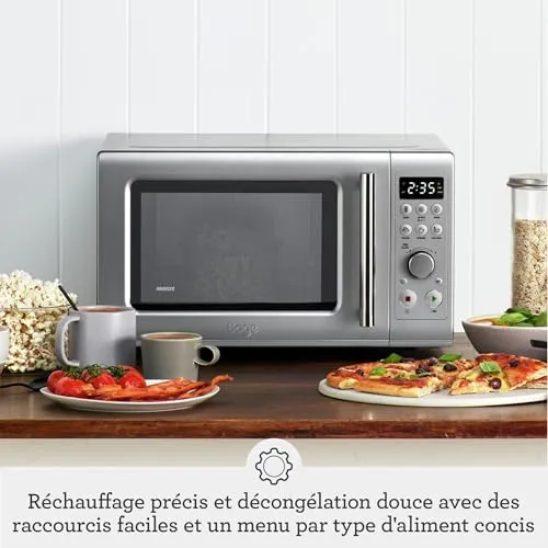 Sage Compact Wave Soft Close micro-ondes 25 L argent silencieux