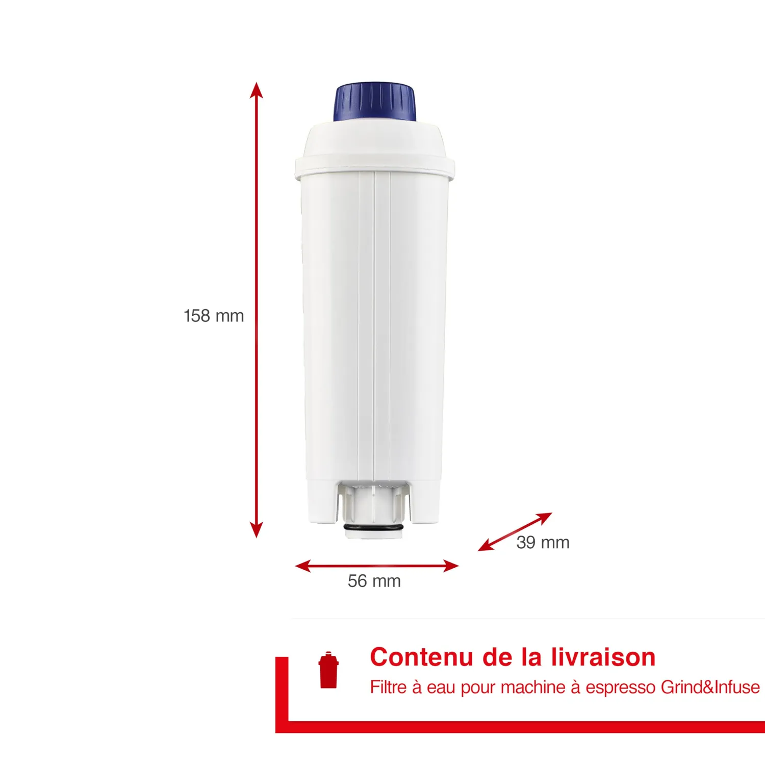 Solis Grind Infuse Compact 1018 filtre à eau anti-calcaire