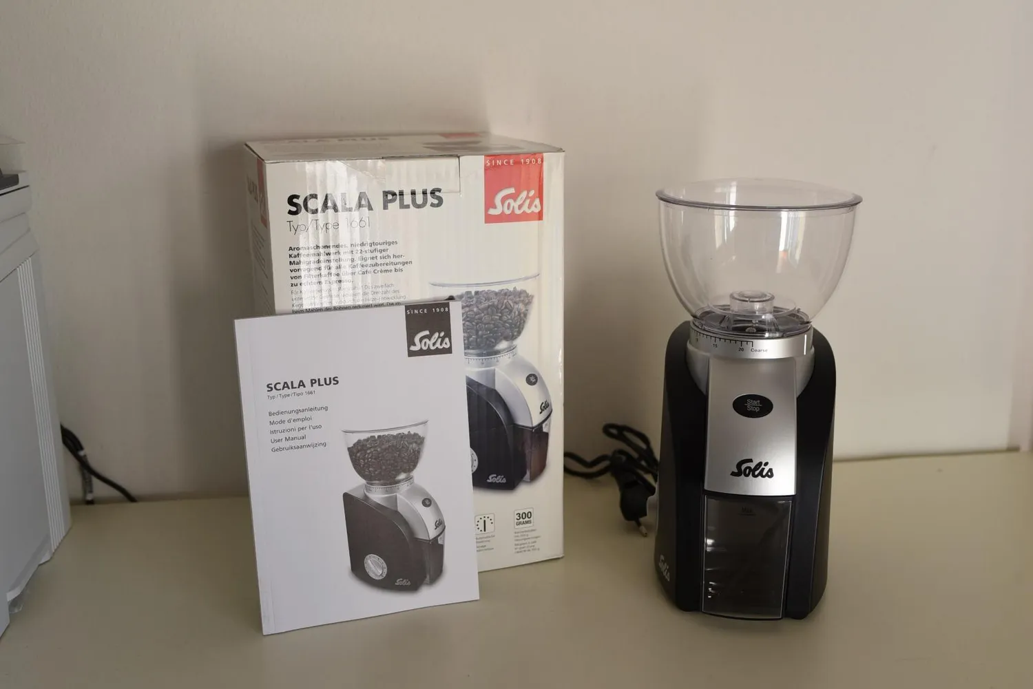Solis Scala Plus 1661 moulin à café électrique noir 250 g