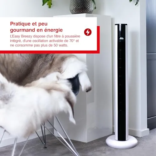 Solis 757 Easy Breezy ventilateur tour 3 vitesses