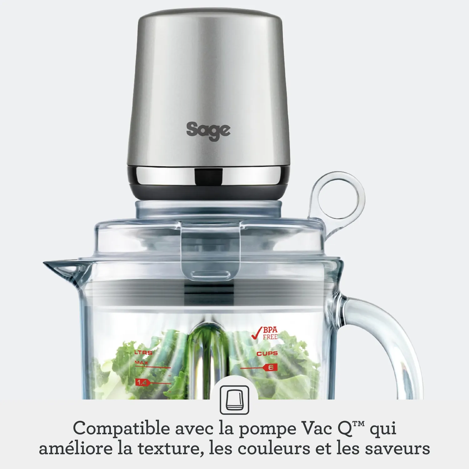 Sage Super Q blender 2400W inox brossé 2 L