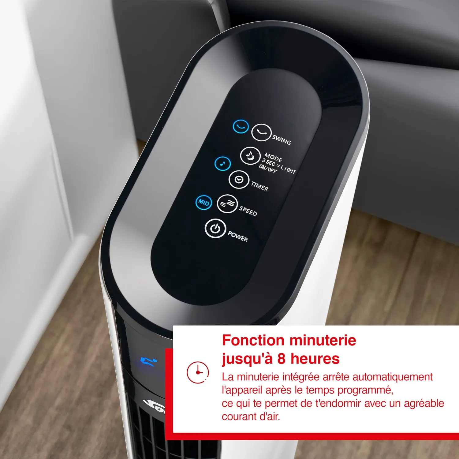 Solis 757 Easy Breezy ventilateur tour 3 vitesses