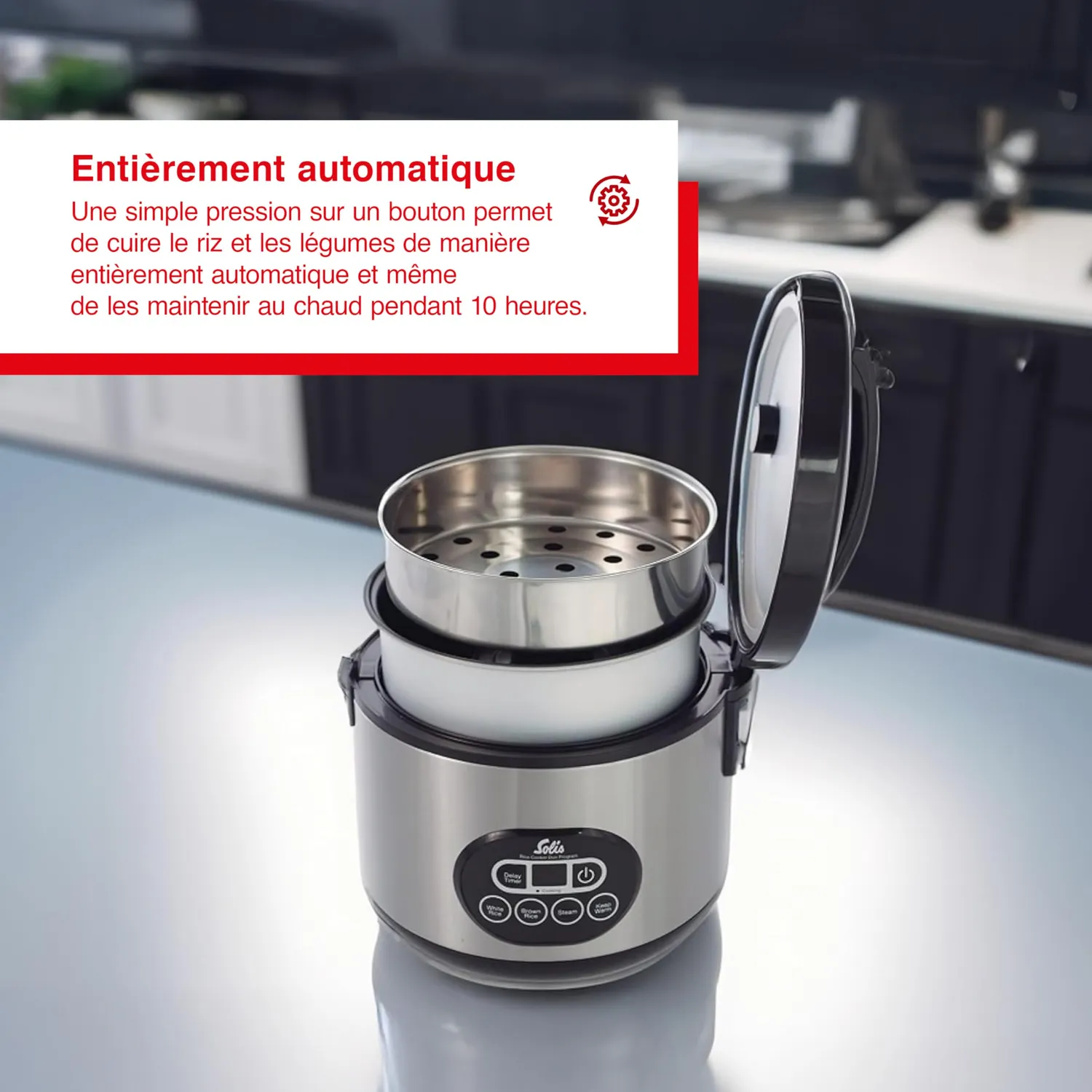 Solis Rice Cooker Duo 817 cuiseur riz 1,2 L 6 tasses