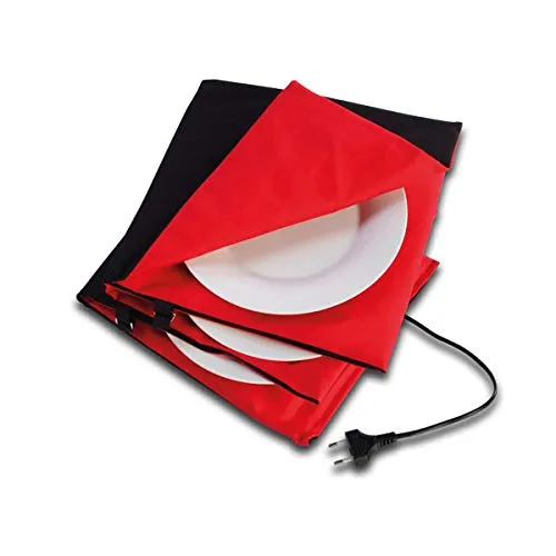 Solis 906.13 chauffe-assiettes noir rouge