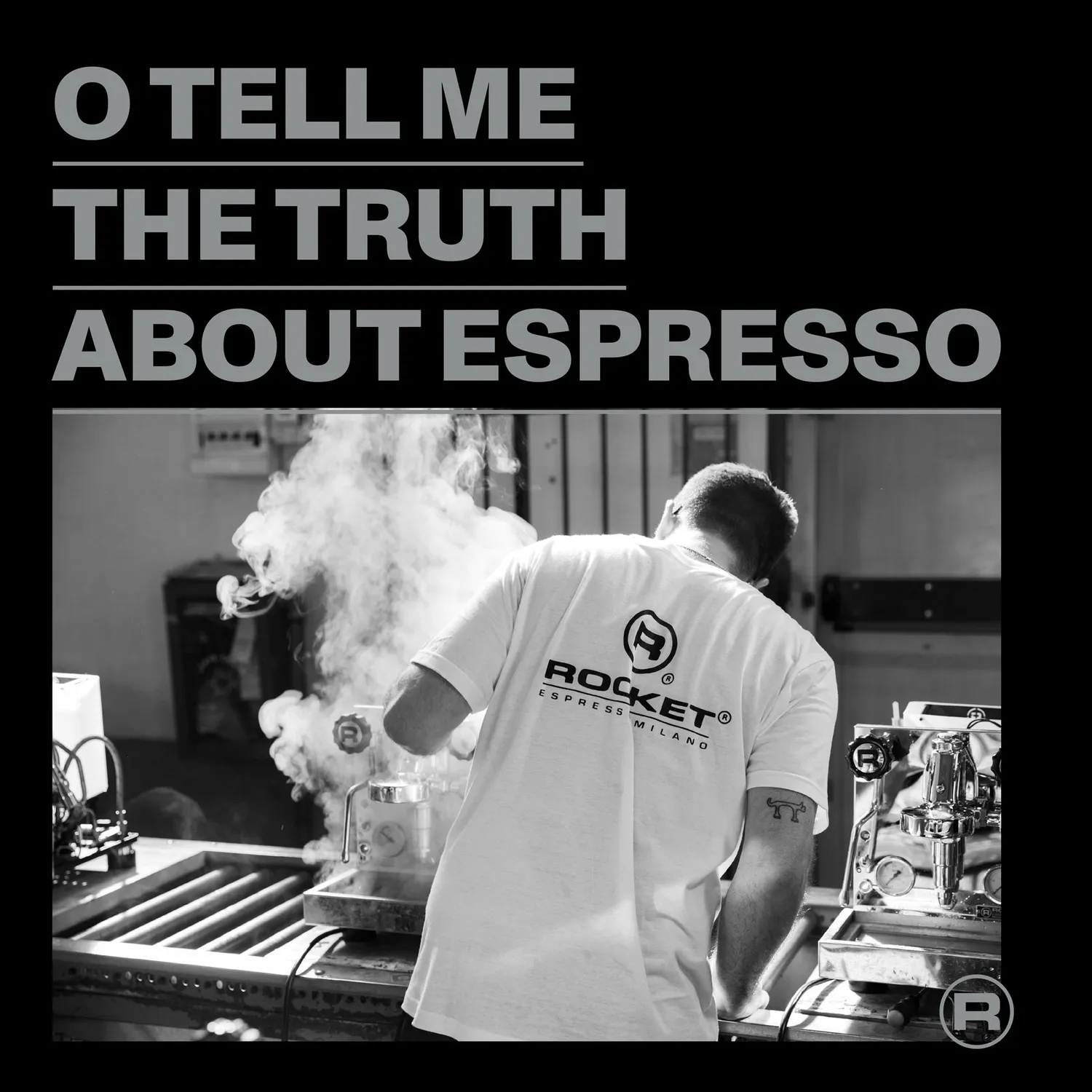 Rocket Espresso Tell Me Truth livre art café anglais