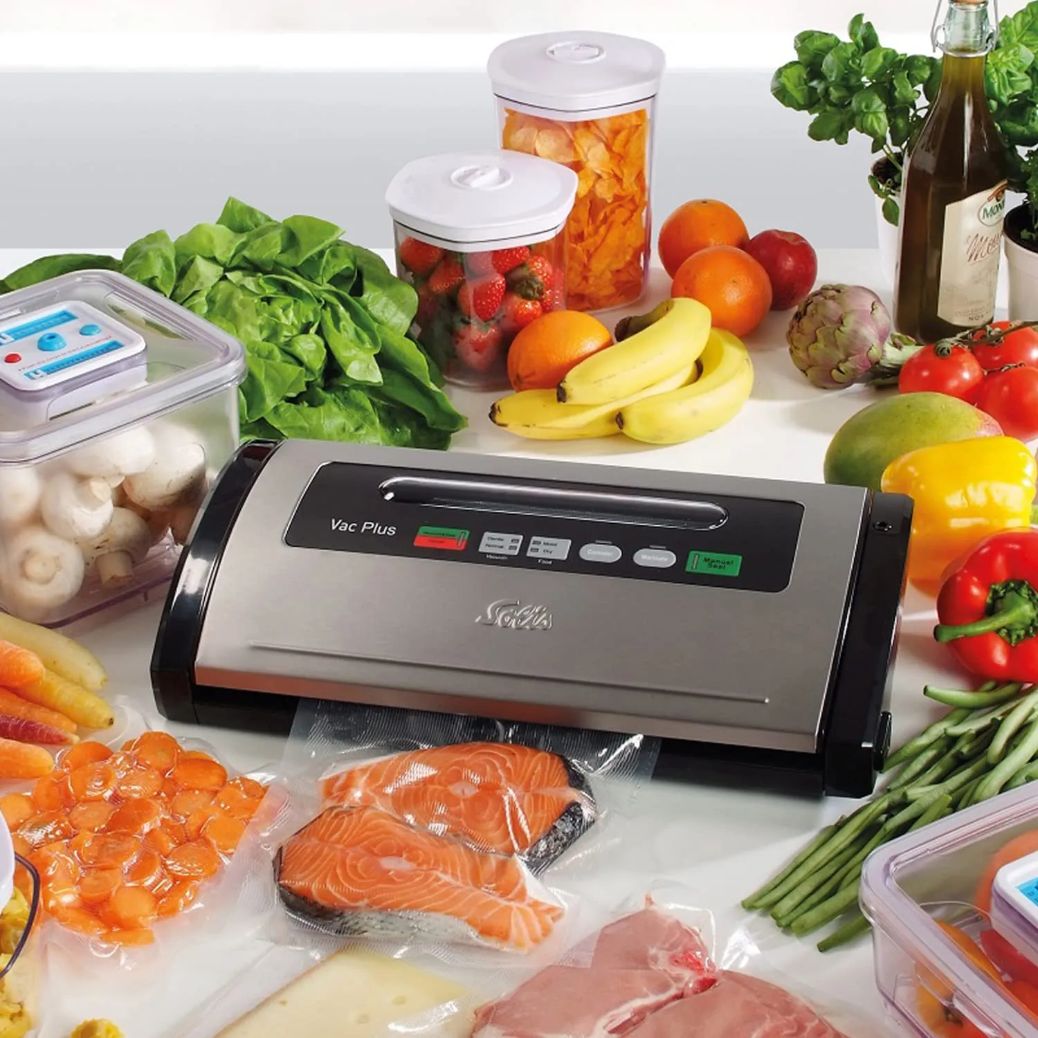 Solis EasyVac Plus 922.16 machine sous vide noir inox