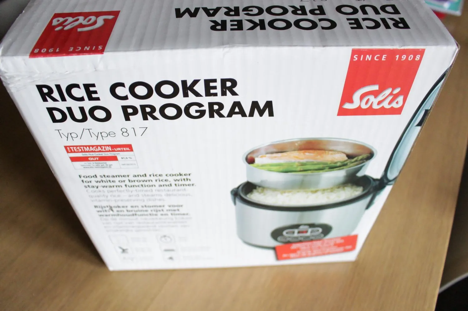 Solis Rice Cooker Duo 817 cuiseur riz 1,2 L 6 tasses